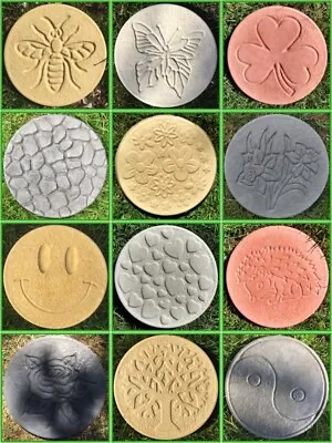 Garden Stepping Stones | Choose Your Own Designs And Colours | Frost Proof • £29.74