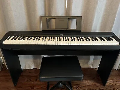 Yamaha P45 88 Key Weighted Digital Piano/Keyboard W/Wood Stand & Bench • $350