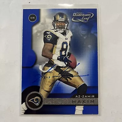 Az-zahir Hakim 2001 Quantum Leaf Autographed Signed Auto Football Card • $12.77