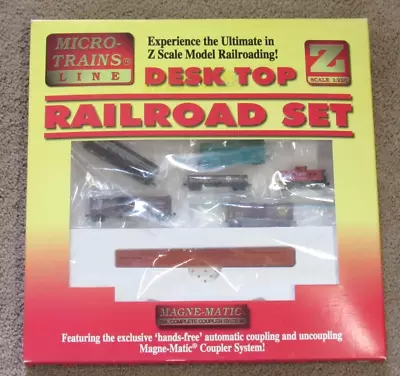 VTG Micro Trains Line Z Scale Desk Top Railroad Set N Y Central Engine  5 Cars • $57