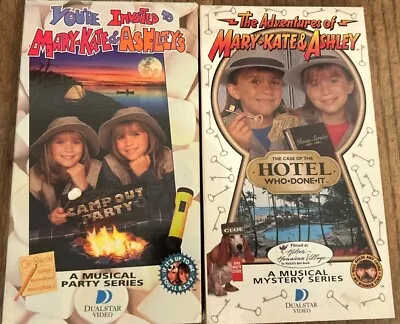 Mary-Kate  Ashley Olsen - Camp Out Party & The Case Of The Hotel Who Done It VHS • $13