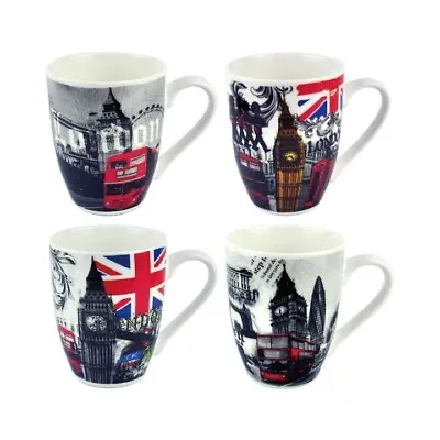 London UK Mug Classic Landmark Retro Design China Coffee Tea Mug Standard Size • £5.79