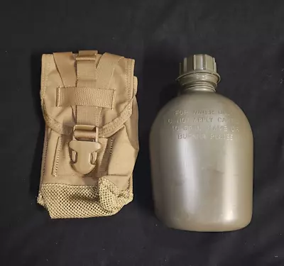 USMC FSBE 1QT Canteen / General Purpose Pouch Coyote W/ Coyote 1QT Canteen NEW • $24.95