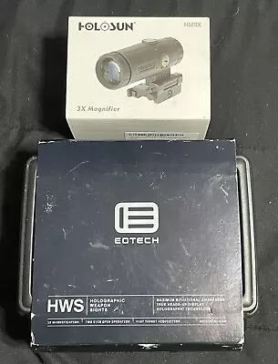 Eotech 512.A65 Holographic Sight (Used) & Holosun 3x Magnifier HM3X Bundle (New) • $500