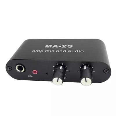 3.5mm Condenser Microphone Amplifier Headphone Amplifier Music Audio2616 • £16.74