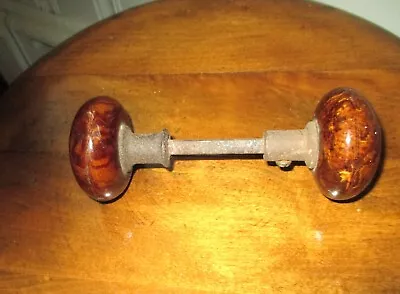 Vintage Door Knobs (2) W/Center Attaching Rod • $9