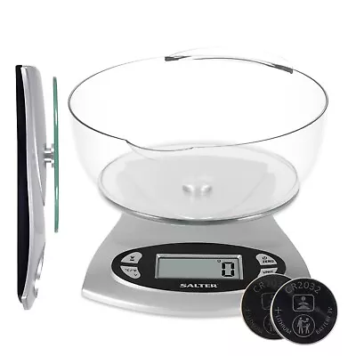 Salter Electronic Kitchen Scale & Jug 5kg Capacity Easy Read Weigh Food & Liquid • £7.99