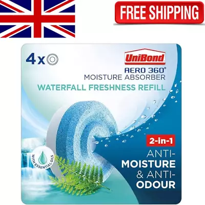 Unibond AERO 360� Moisture And Odour Absorber Waterfall Freshness Refill Tab 4* • £11.99