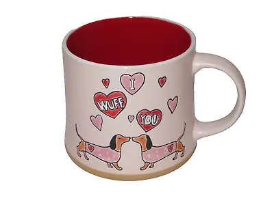 Spectrum Designz Valentine's I WUFF YOU DACHSHUND DOGS Ceramic Mug - NEW • $13.59