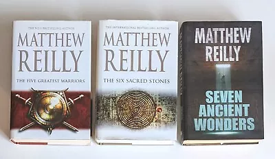 Matthew Reilly 3 X Books Jack West 1 - 3   Five Six Seven Large Hardcover Books  • $32