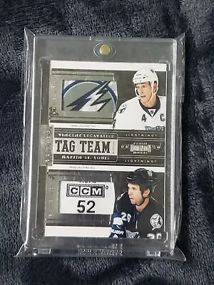 2011-12 Panini Dominion Dual Jersey Tag 03/25 Martin St.Louis Vincent Lecavalier • $364.29