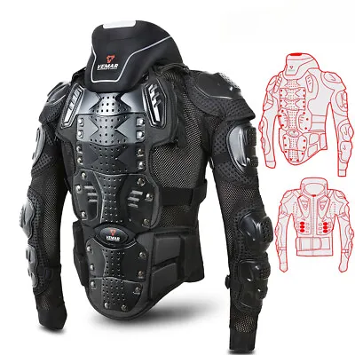 Men's Summer Protective Cycling Jacket Summer Motorcycle Armor Jacket Breathable • $98.37