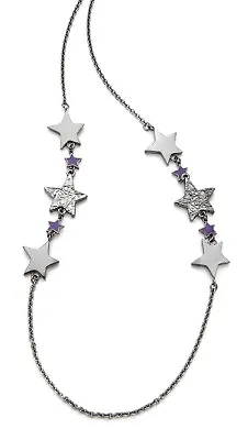 Marc By Marc Jacobs Women's Gunmetal Shooting Star Necklace $138 • $46.75