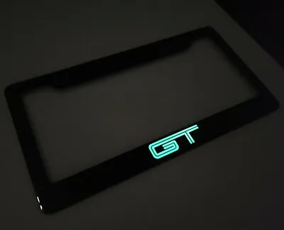 $45 • Buy Glowing Mustang GT Real 3K Black 100% Carbon Fiber License Plate Frame 