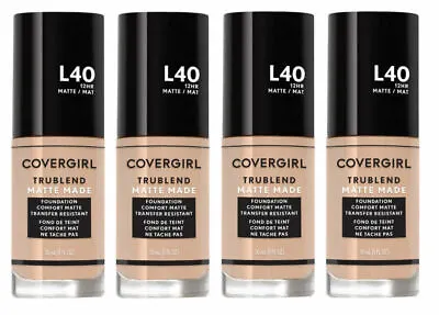 4 X Covergirl Trublend Matte Made Foundation Makeup ❤ L60 Light Nude ❤ • £34.06