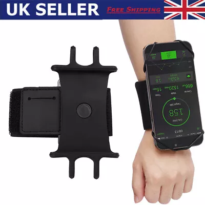 £8.58 • Buy Running Armband Arm Band Phone Holder Wristband Jogging Exercise 360° Rotable 