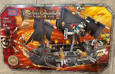 Mega Bloks Pirates Of Caribbean Worlds End Black Pearl 1066 Set 175pc NEW Sealed • $337.13