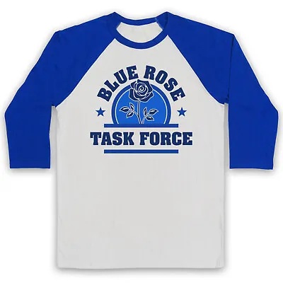 Twin Peaks Blue Rose Task Force David Lynch Cult Tv 3/4 Sleeve Baseball Tee • £23.99