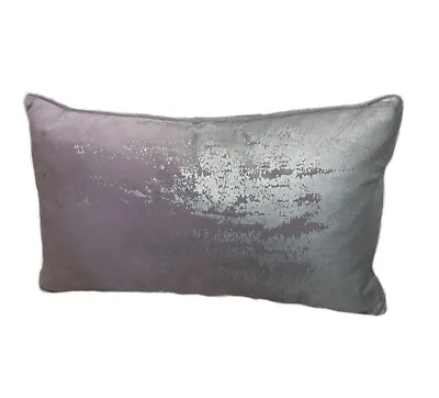 Nicole Miller Lavender Throw Pillow 20 X 12 &  Metallic Modern Home Decor • $10