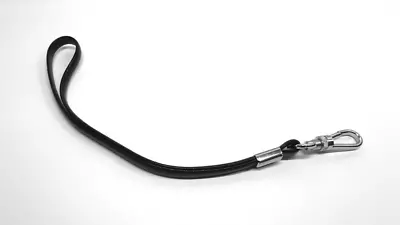 Vintage - Faux Leather - Black Camera Wrist Strap - 8 Inches Long • $12