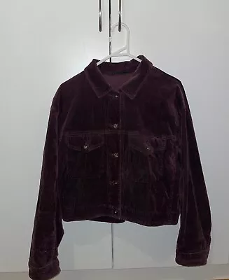 Uniqlo Women’s Corduroy Jacket S Burgundy • $35