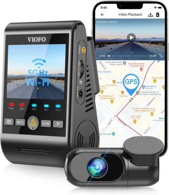 $553.95 • Buy Dash Cam Front And Rear VIOFO 2K + 2K 5Ghz Wi-Fi GPS Dual Dash Camera For Cars, 