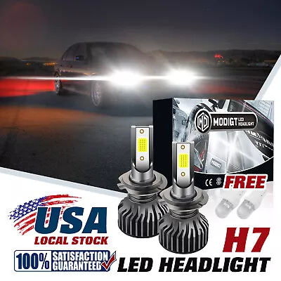 2 X H7 LED Headlight Bulbs 120000LM 6000K 200W For Volkswagen Passat 2000-2010 • $14.99