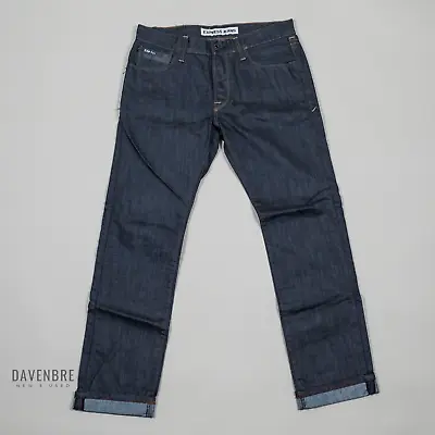 Express Rocco Waxed Jeans Mens 30x30 Dark Wash Denim Slim Fit Skinny Leg NWOT • $23.97