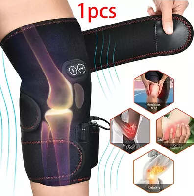 Electric Heated Vibration Knee Joint Pad Wrap Brace Support Leg Therapy Massager • $22.95