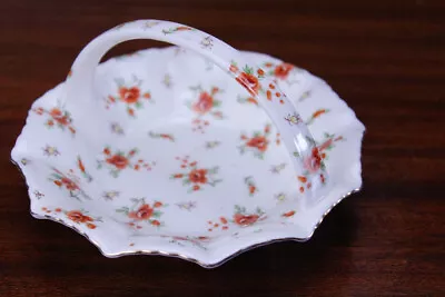 Moriyama Mori-Machi MM Japan Chintz Floral Dish Han Candy Nut 1920's Gilt • $14