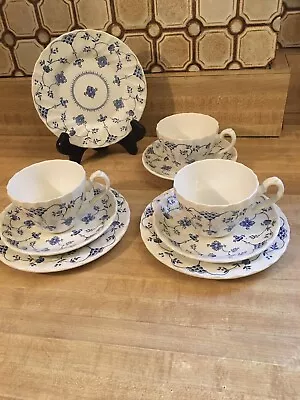 Set Of (3) Vintage 1982 Myott FINLANDIA Tea-Time Settings: Plate Cup & Saucer • $29