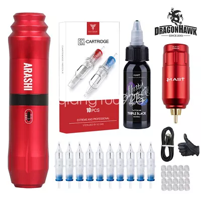 $69.99 • Buy Dragonhawk Wireless Power Supply Battery Pack RCA Tattoo Machine Motor Pen Ink