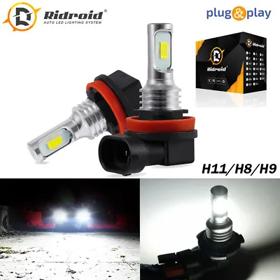 H11 H8 LED Bulbs 6000K Pure White Super Bright Fog Light DRL Light High Power • $11.98