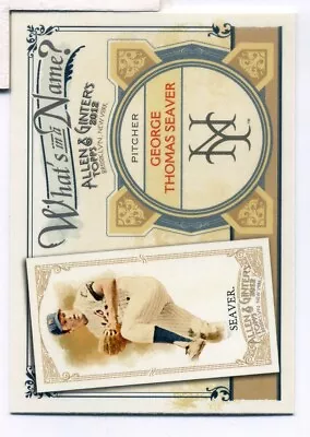 2012 Allen And Ginter What's In A Name #WIN-74 Tom Seaver Mets • $1.75