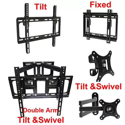 TV Wall Bracket Mount Fixed Tilt Swivel For Plasma Panasonic LCD Sony Samsung • £17.95