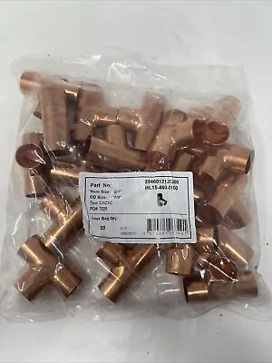 (20 Pack) Hailiang 3/4  Nom X  3/4  X 3/4  Copper Tee Fittings HL15-460-0100 • $59.50