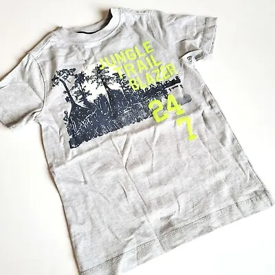 Gymboree Boys Sz 4 4T Desert Explorer Jungle Trail Blazer Tee Shirt Gray NWT  • $12.55