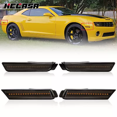 4PCS LED Front Rear Side Marker Lights For 2010-2015 Chevy Camaro SS LT ZL1 LS • $26.50