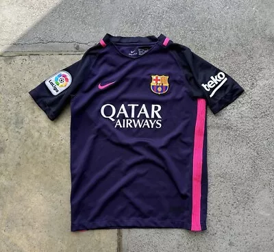 Barcelona ‘16-‘17 Nike Dri-Fit Soccer Jersey Size Childs Medium *Read* • $5.99