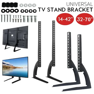Table-top Universal TV Stand Base For 14 -70  Samsung LG Vizio LG Flat Screen UK • £11.99