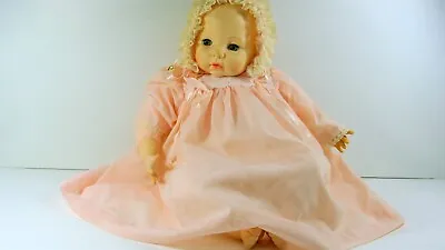 Vintage Madame Alexander VICTORIA Baby Doll 1966 Green Eyes Original Clothing • $37.46