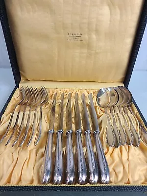 Carl Bucherer 100 Silver Flatware Set Rostfrei 6 Service Jewelry Watches • $384.68