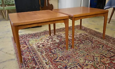 Mid Century Danish Modern Vejle Stole Og Mobelfabrik End Tables A Pair • $1100