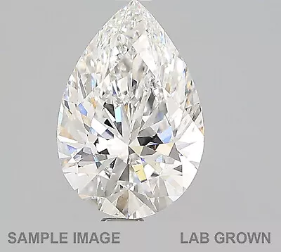 Pear Cut IGI Certified Color F VS1 Clarity LabGrown Man Made Diamond 2.12 Carat • $6996