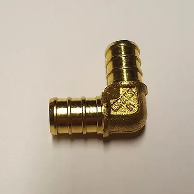 25 Pieces 1/2  Pex Elbow - Brass Crimp Fittings (lead-free) • $19.93