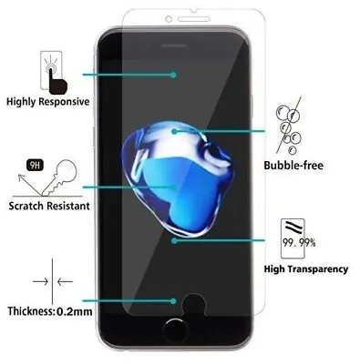 $2.80 • Buy IPhone SE 8 6S 7 Plus Genuine Gorilla Tempered Glass Screen Protector For Apple