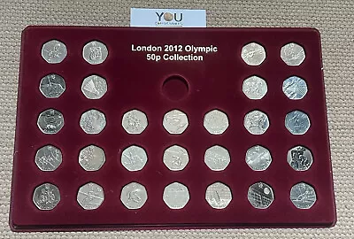 2011 London Olympic Sports 50p Coin Complete Set + Luxury Tray - SCARCE SET • £129.99