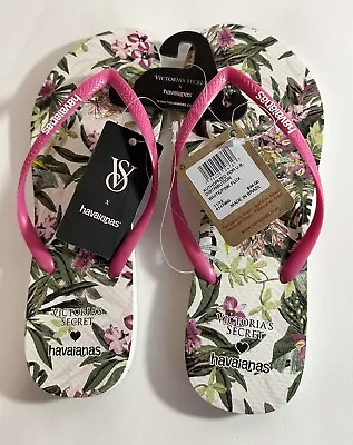 Havaianas X Victoria’s Secret Sandal Slim Flip Flop Women Size 11/12 EUR 43/44 • $17.75