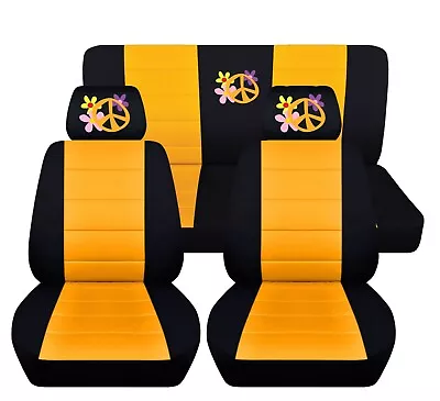 Flower Power Car Seat Covers Fits 2011-2014 Volkswagen Beetle  • $179.99