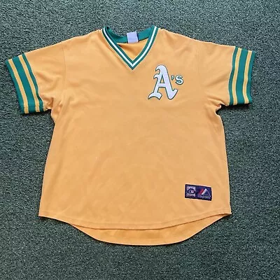 Athletics Shirt XXL Vintage 90s Oakland Majestic Baseball MLB Game-day Vegas Tee • $19.98